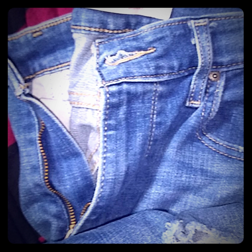 Levis 721 high rise skinny detailed pockets